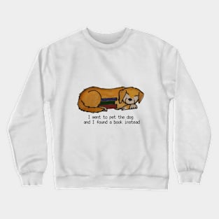 Dog and Books Crewneck Sweatshirt